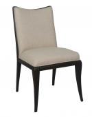 Axel Side Chair - coffee w/ linen