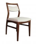 Kendra Side Chair  -Light Walnut w/ Natural Linen Fabric