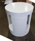 Preston Drum Table- White