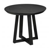 Tiffany Accent Table (ZY-RET-363630) Ebony Oak
