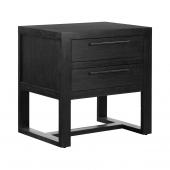 Pacifica Side Table (EM-PNT-282028)- wire brushed ebony