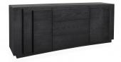 Lugano 3-Drawer & 2-Door Cabinet Storage -Front (EM-LBF-832035) - Ebony oak