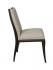 Axel side Chair- coffee w/ linen