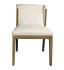 Earl Side Chair -Smoke Grey w/ Natural Linen Fabric