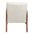 Burton Chair -Light Walnut w/ Natural Linen Fabric
