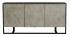 Oscar 3-Door Cabinet Storage Driftwood (RECLAIMED) w/  Dark Grey Iron