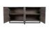 Collin 4-Door Cabinet Storage (AH-CBF-631834) - Storm grey (reclaimed) + dark iron