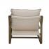 Alana Chair -Smoke Grey w/ Natural Linen Fabric